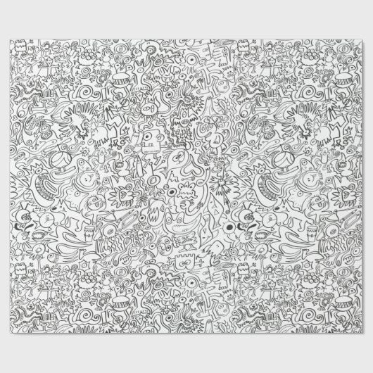 Help me, ik kan niet stoppen met het doedelen van cadeaupapier (Vlak)