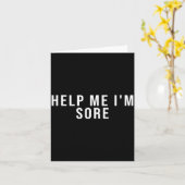 Help Me I'm Sore Kaart (Gele Bloem)