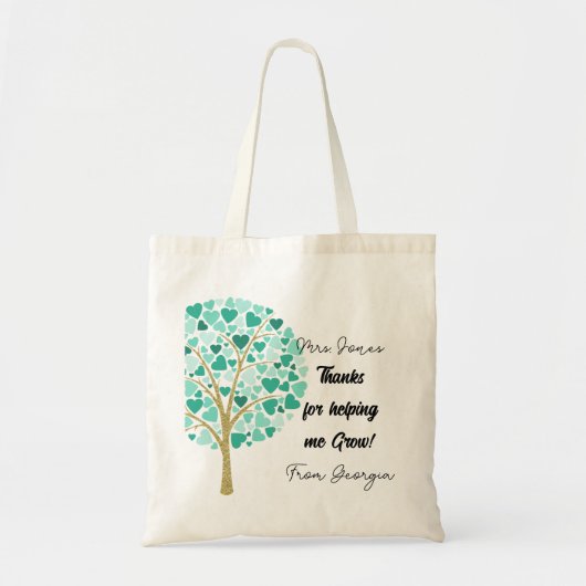 Help me lerarenwaardering bomen te telen tote bag (Voorkant)