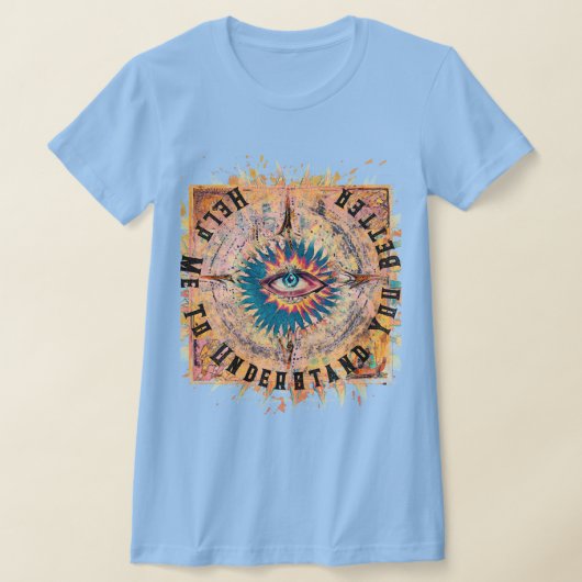 Help me om je beter te begrijpen, mystieke T-shirt (Laagn)