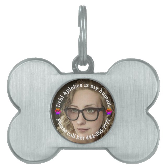 Help me thuis te komen met afbeelding van jou huisdieren naamplaatje (voorkant)