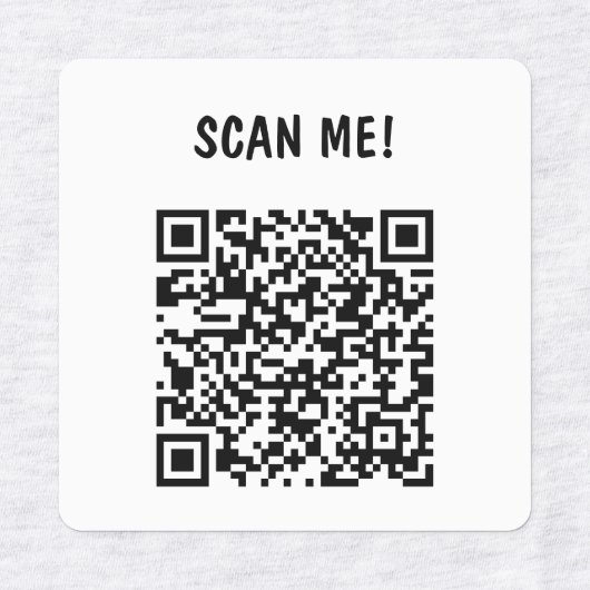 Help Me Vind Mijn Weg Naar Huis Aangepaste QR-code Labels (Design 1)