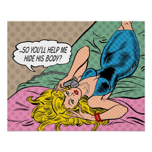 "Help me zijn lichaam te verbergen?" Canvas afdruk (Voorkant)