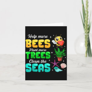 Help Meer Bijen Plant Meer Bomen Schoon De Zeeën Kaart