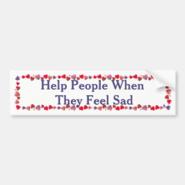 Help mensen die zich ziek voelen/sticker/magneet bumpersticker