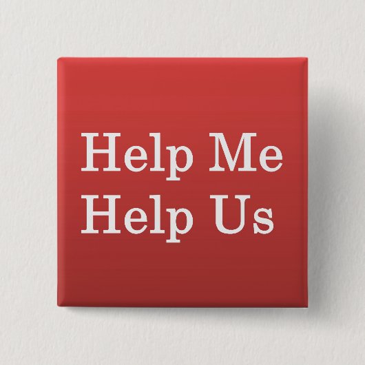 Help mij anderen vierkante button 5,1 cm (Voorkant)