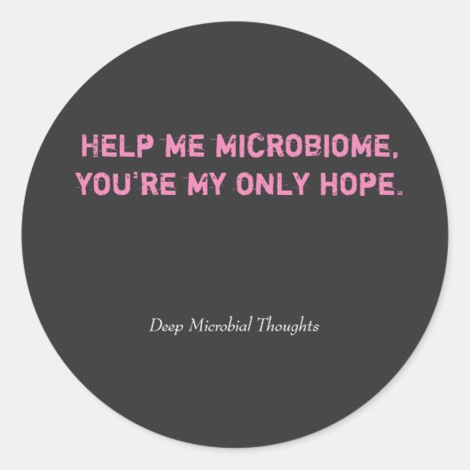 Help mij bij Microbiome Sticker (Voorkant)