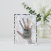 Help mij  Briefkaart uit (Staand voorkant)