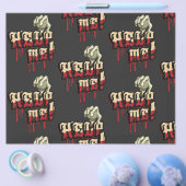 Help mij met Zombie Hand Scrapbook Paper Flyer (Enkel)