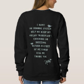 Help mij Mijn orgaantransplantatie zwart houden Trui (Achterkant)