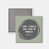 Help mijn ongeloof bijbel vers magneet (Voorkant / Achterkant)