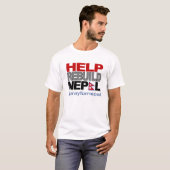 Help Nepal opnieuw op te bouwen T-shirt (Voorkant volledig)