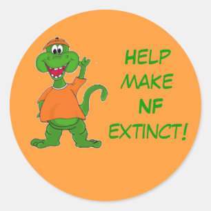Help NF uit te sterven! Ronde Sticker