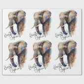 Help olifanten wild te houden cadeaupapier (Vlak)