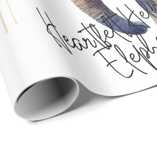 Help olifanten wild te houden cadeaupapier (Rol Hoek)