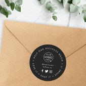 Help ons bedrijf te groeien | Social Media volgers Ronde Sticker