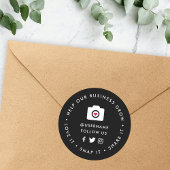 Help ons bedrijf te groeien | Social Media volgers Ronde Sticker