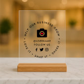 Help ons bedrijf te groeien | Social Medical Follo Acryl Bord