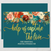 Help ons de liefde te vangen - Blauwgroen en Oranj (Voorkant / Achterkant)