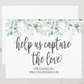 Help ons de liefde te vangen - Eucalyptus Wedding (Voorkant / Achterkant)