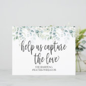 Help ons de liefde te vangen - Eucalyptus Wedding (Staand voorkant)