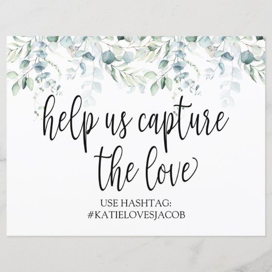 Help ons de liefde te vangen - Eucalyptus Wedding (Voorkant)
