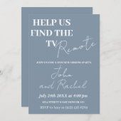 Help ons de TV-afstandsbediening leuke housewarmin Kaart (Voorkant / Achterkant)