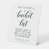 Help ons een emmer-lijst maken reclamebord met voetstuk (Voorkant)