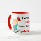 Help ons Epidermolysis Bullosa te verwijderen Mok (Voorkant links)