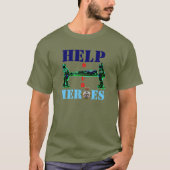 Help ons Heroes T-shirt (Voorkant)