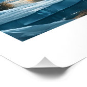 Help ons - Polar Beren op dun ijs Perfect Poster (Hoek)