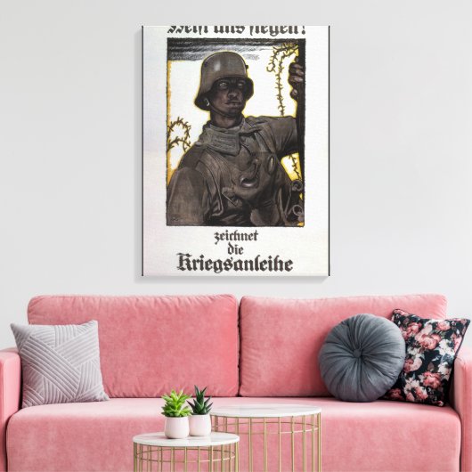 Help ons te winnen! (1917)_Propaganda Poster Canvas Afdruk (Insitu (Woonkamer))