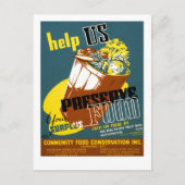 Help ons voedsel te bewaren briefkaart (Voorkant)