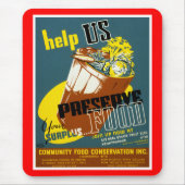 Help ons voedsel te bewaren muismat (Voorkant)