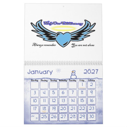 Help onze kinderagenda kalender (Jan 2027)