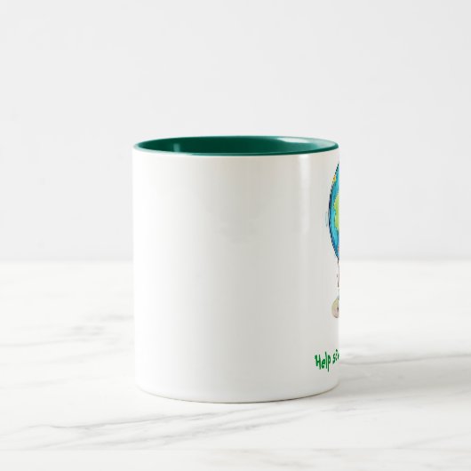 Help onze planeet te redden. Mok (Center)