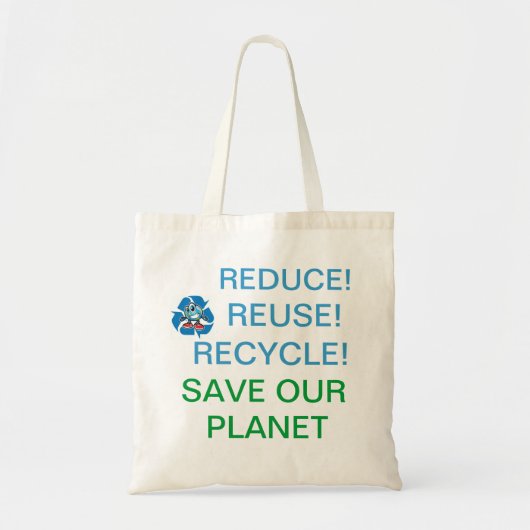 Help onze planeet te redden! tote bag (Voorkant)