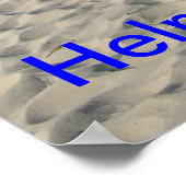 Help onze stranden schoon te houden! poster (Hoek)