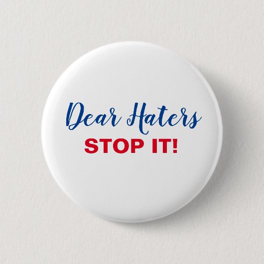 Help op te komen voor haat ronde button 5,7 cm (Voorkant)