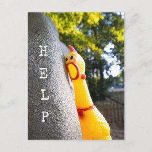 Help Rubber Kip Briefkaart