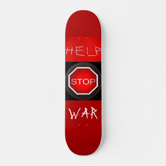 Help Stop War Skateboard (Voorkant)