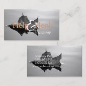 Help-therapie bij medische hulp bij het genezen va visitekaartje (Voorkant / Achterkant)