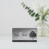 Help-therapie bij medische hulp bij het genezen va visitekaartje (Staand voorkant)