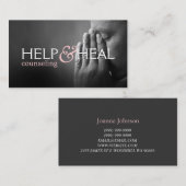Help-therapie bij medische hulp bij het genezen va visitekaartje (Voorkant / Achterkant)