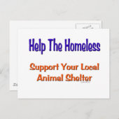 Help thuislozen briefkaart (Voorkant / Achterkant)