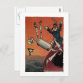 Help!  Tinman Falling Briefkaart (Voorkant / Achterkant)