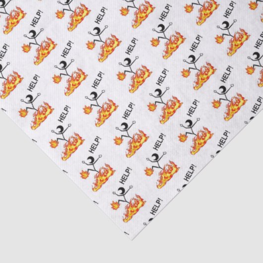 "Help!" Tissue Papier (Detail)