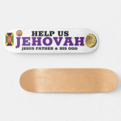 HELP US JEHOVAH Skateboard (Horizontaal)