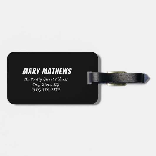 Help uw handen uit mijn Bagagelabel te halen (Achterkant horizontaal)