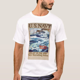 Help uw land - Enlist bij de marine (US02286B) T-shirt
